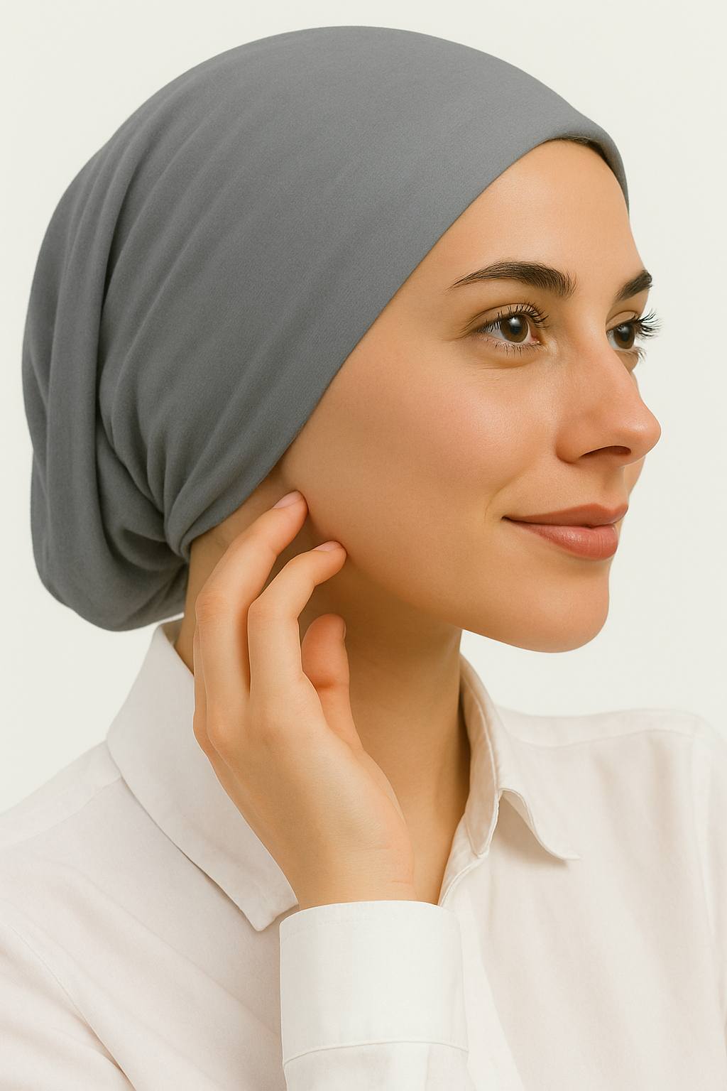 No thread - gray cap